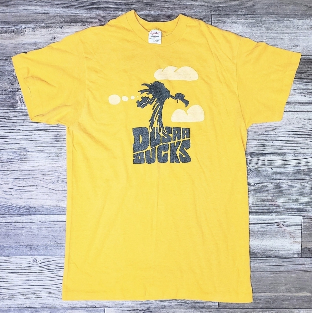 Vintage Sport-T by Stedman 'DUSAA DUCKS' Single-Stitch T-SHIRT Sick Graphic EUC